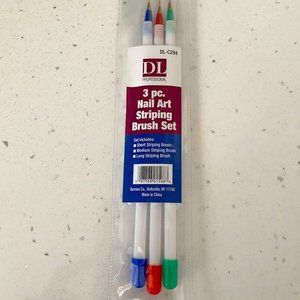 Nail Striping Brush Set (3pc) NWT